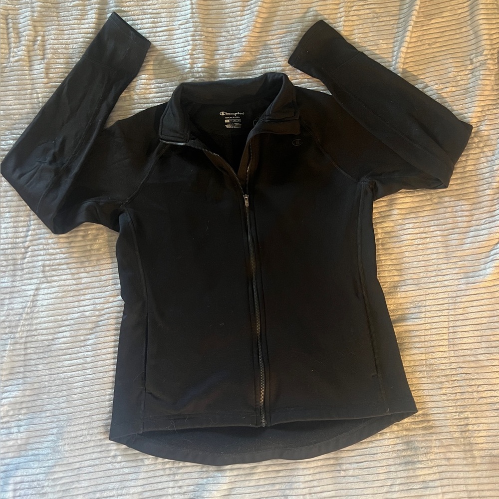 Champion black zip-up